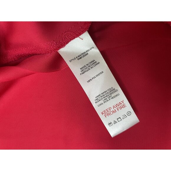 Jason Wu Red Satin Oversized Button down Small NWT - Picture 6 of 10